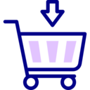 commerce and shopping,online shopping,shopping cart,down arrow,add to cart ok 